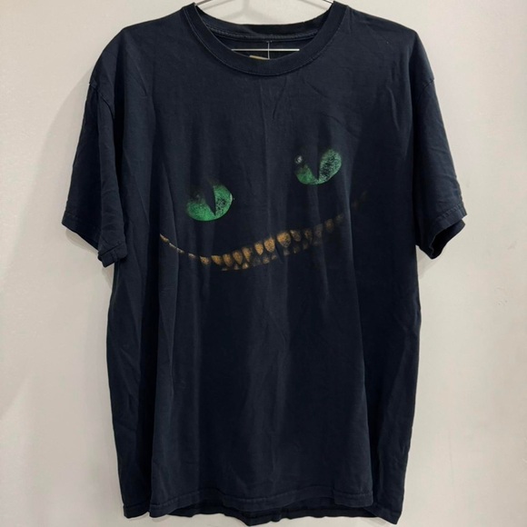Tops - Black T-Shirt with Green and Yellow Graphic